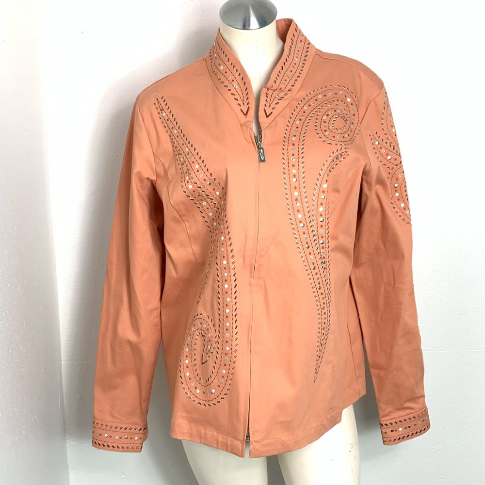 Bob Mackie wearable art jacket size Large